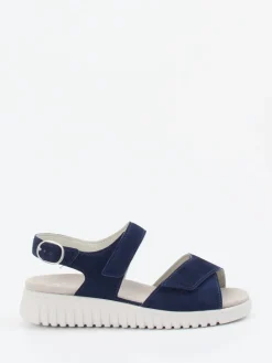 Damen Semler – Komfortsandalen aus Veloursleder marine