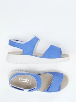 – Komfortsandalen aus Veloursleder*Semler New