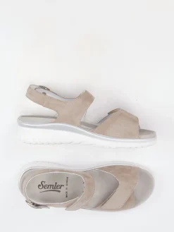 – Komfortsandalen aus Veloursleder*Semler Online