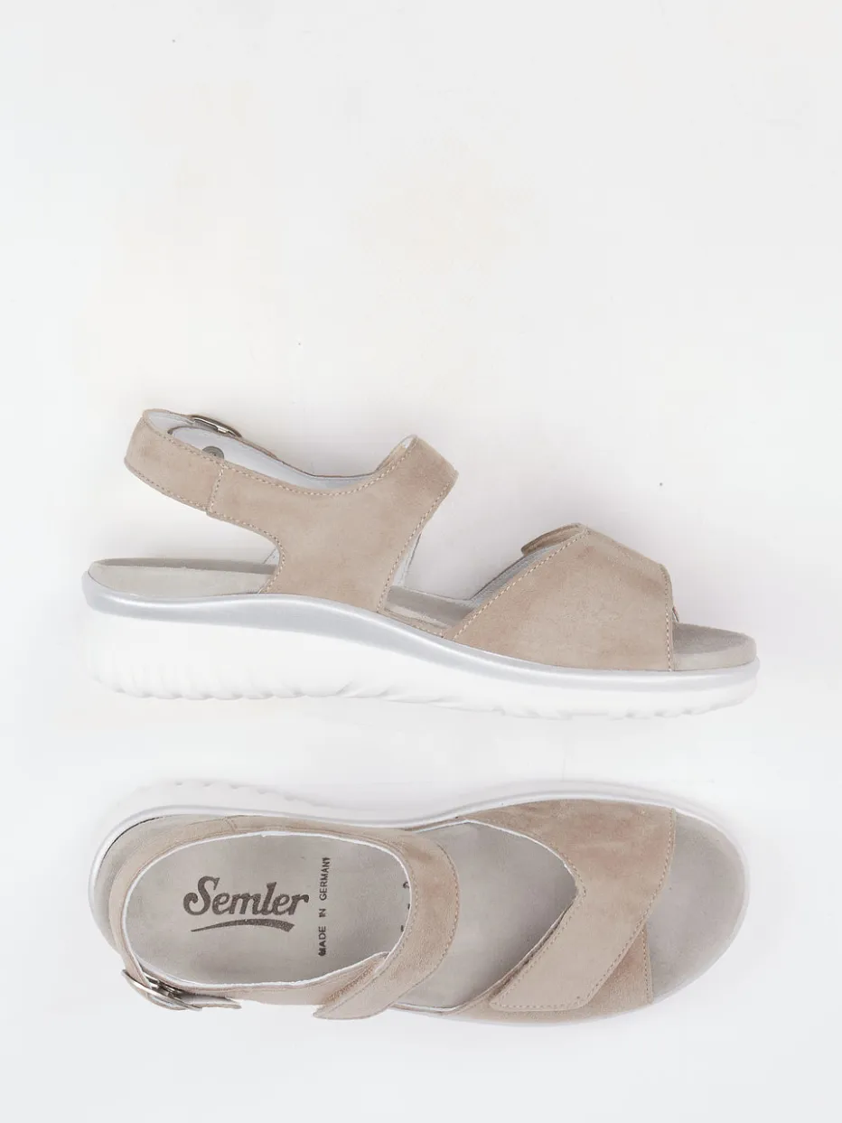 – Komfortsandalen aus Veloursleder*Semler Online
