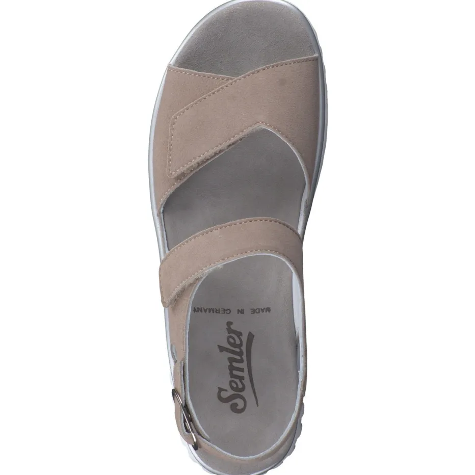 – Komfortsandalen aus Veloursleder*Semler Online