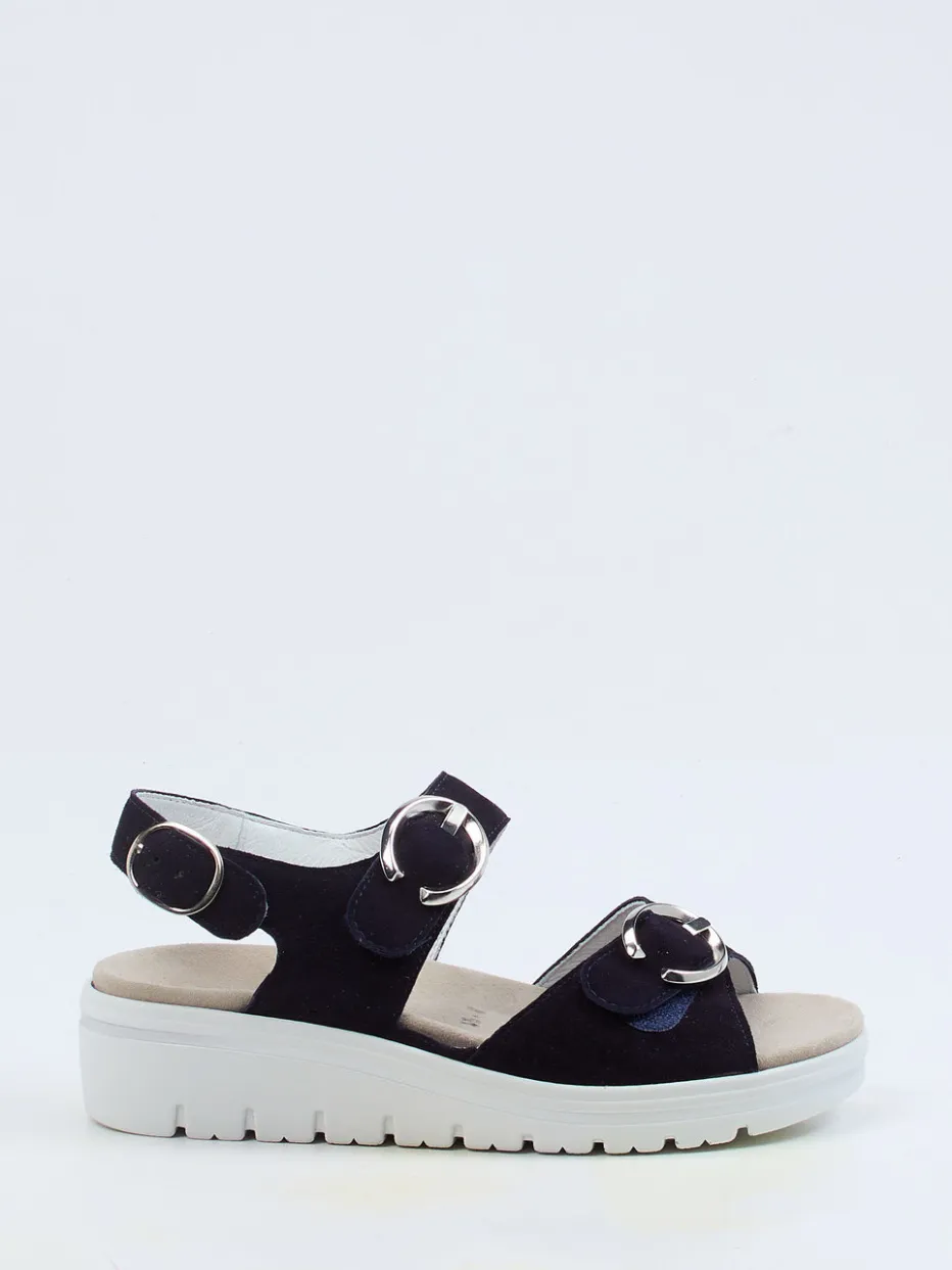 – Komfort-Sandalen aus Veloursleder Dunkel*Semler Clearance