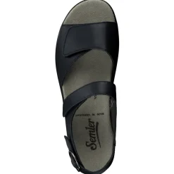 – Komfortsandalen aus Kalbleder dunkel*Semler