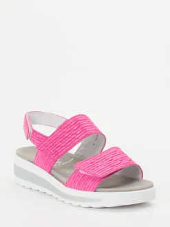 Damen Semler – Komfort-Sandalen aus geprägtem Leder