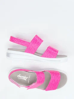 Damen Semler – Komfort-Sandalen aus geprägtem Leder