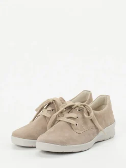 Damen Semler – Komfortschnürer aus Veloursleder grau