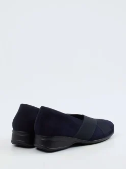 Damen Semler – Komfort-Slipper aus Veloursleder Dunkel