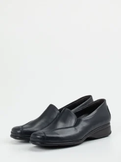 Damen Semler – Komfort-Slipper aus Kalbleder Dunkel