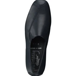 Damen Semler – Komfort-Slipper aus Kalbleder Dunkel