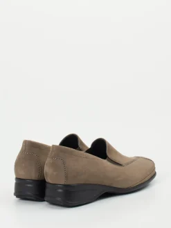 Damen Semler – Komfort-Slipper aus Nubukleder in Taupe