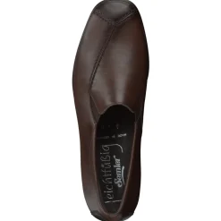 Damen Semler – Komfort-Slipper aus Kalbleder Dunkel