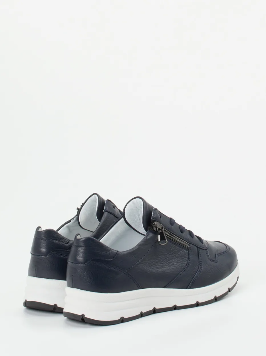 Damen Semler – Komfort-Sneaker aus Kalbleder dunkel