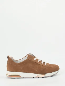 Damen Semler – Komfort-Sneaker aus Veloursleder cognac