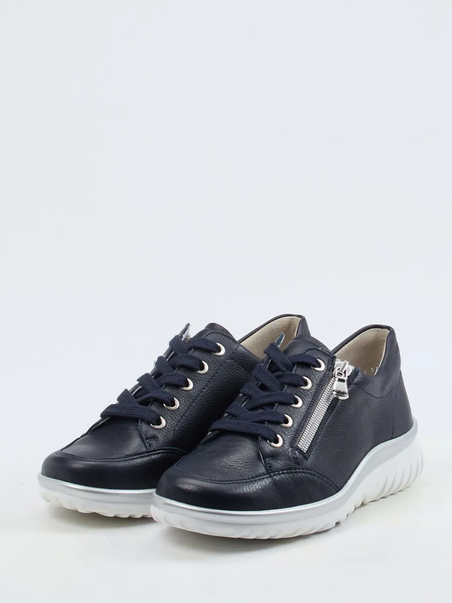 Damen Semler – Komfort-Sneaker aus Kalbleder Dunkel