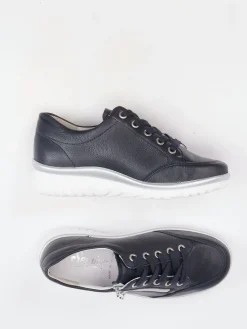 Damen Semler – Komfort-Sneaker aus Kalbleder Dunkel