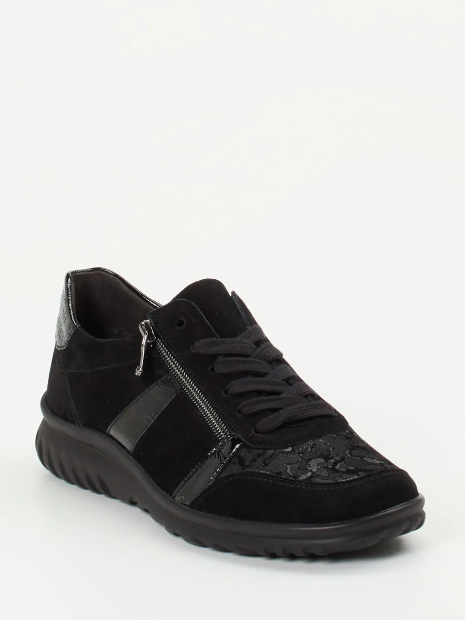 Damen Semler – Komfort-Sneaker aus Velours- und Lackleder