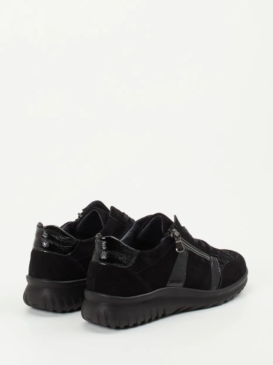 Damen Semler – Komfort-Sneaker aus Velours- und Lackleder