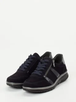 – Komfort-Sneaker aus Veloursleder Dunkel*Semler Sale