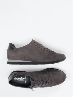 – Komfort-Sneaker aus Nubukleder*Semler Outlet