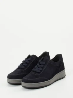 Damen Semler – Komfort-Sneaker aus Veloursleder dunkel