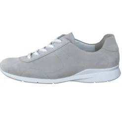 Damen Semler – Komfort-Sneaker aus Veloursleder hellgrau
