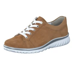 Damen Semler – Komfort-Sneaker aus Veloursleder cognac