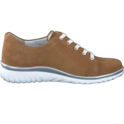 Damen Semler – Komfort-Sneaker aus Veloursleder cognac