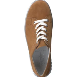 Damen Semler – Komfort-Sneaker aus Veloursleder cognac