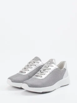 Damen Semler – Komfort-Sneaker aus Textil silberfarben