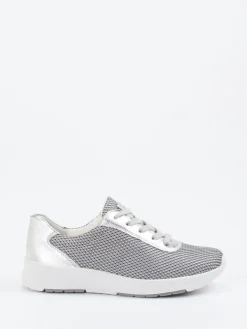 Damen Semler – Komfort-Sneaker aus Textil silberfarben