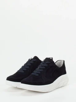 Damen Semler – Komfort-Sneaker aus Veloursleder Dunkel