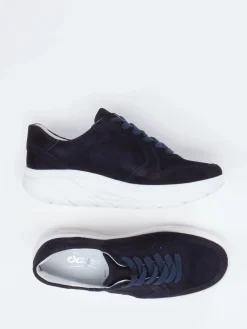 Damen Semler – Komfort-Sneaker aus Veloursleder Dunkel