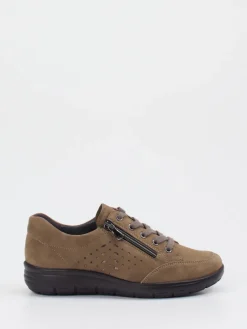 Damen Semler – Komfort-Sneaker aus Veloursleder taupe