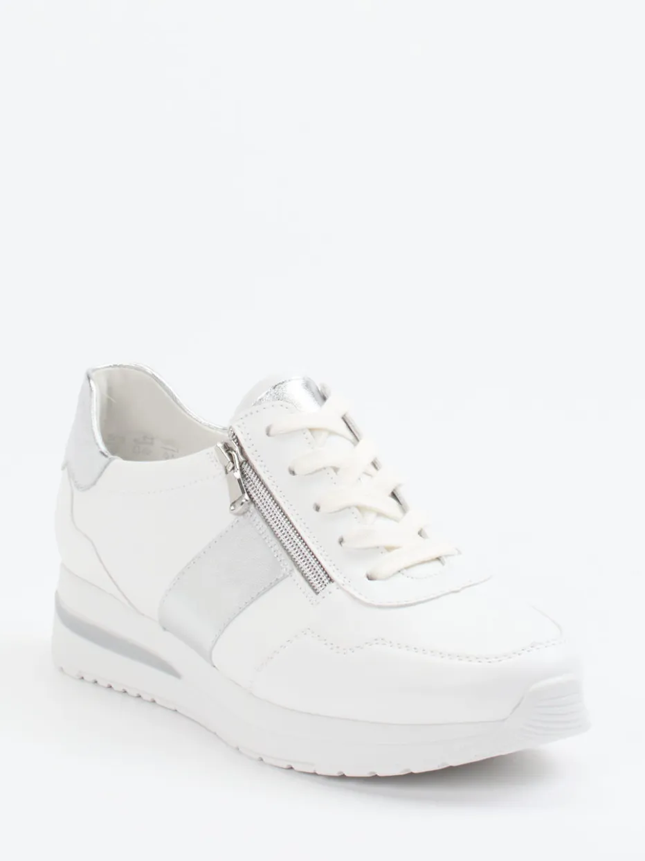 Damen Semler – Komfort-Sneaker aus Kalbleder -silber