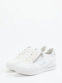 Damen Semler – Komfort-Sneaker aus Kalbleder -silber