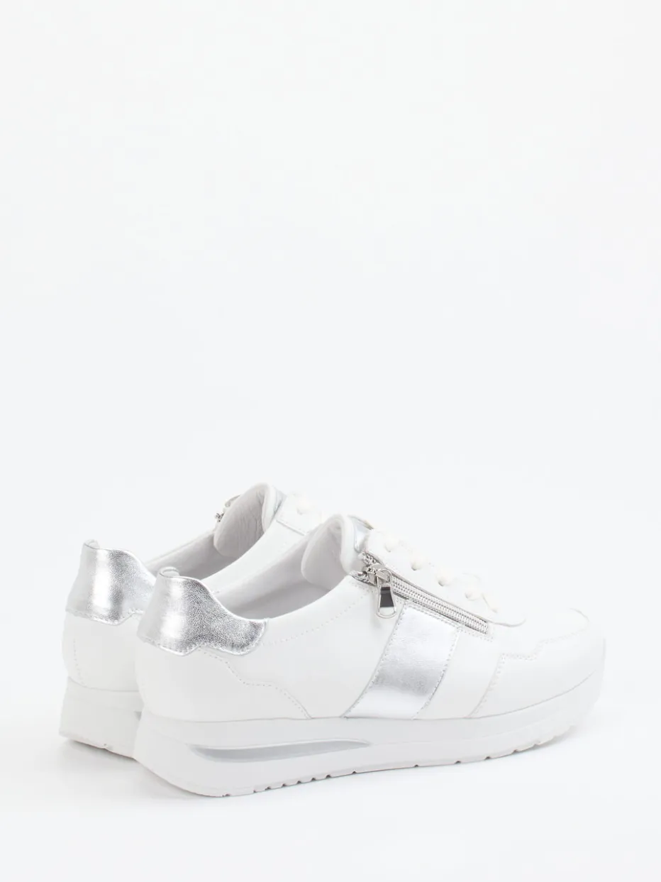 Damen Semler – Komfort-Sneaker aus Kalbleder -silber