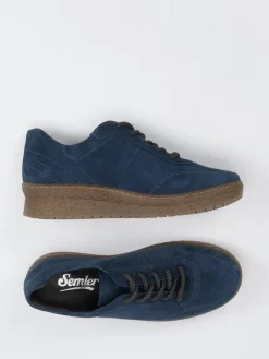 – Komfort-Sneaker aus Veloursleder dunkel*Semler Discount