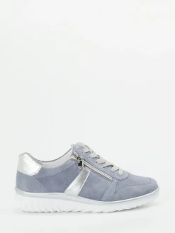 – Komfort-Sneaker aus Veloursleder Lavendel*Semler Discount