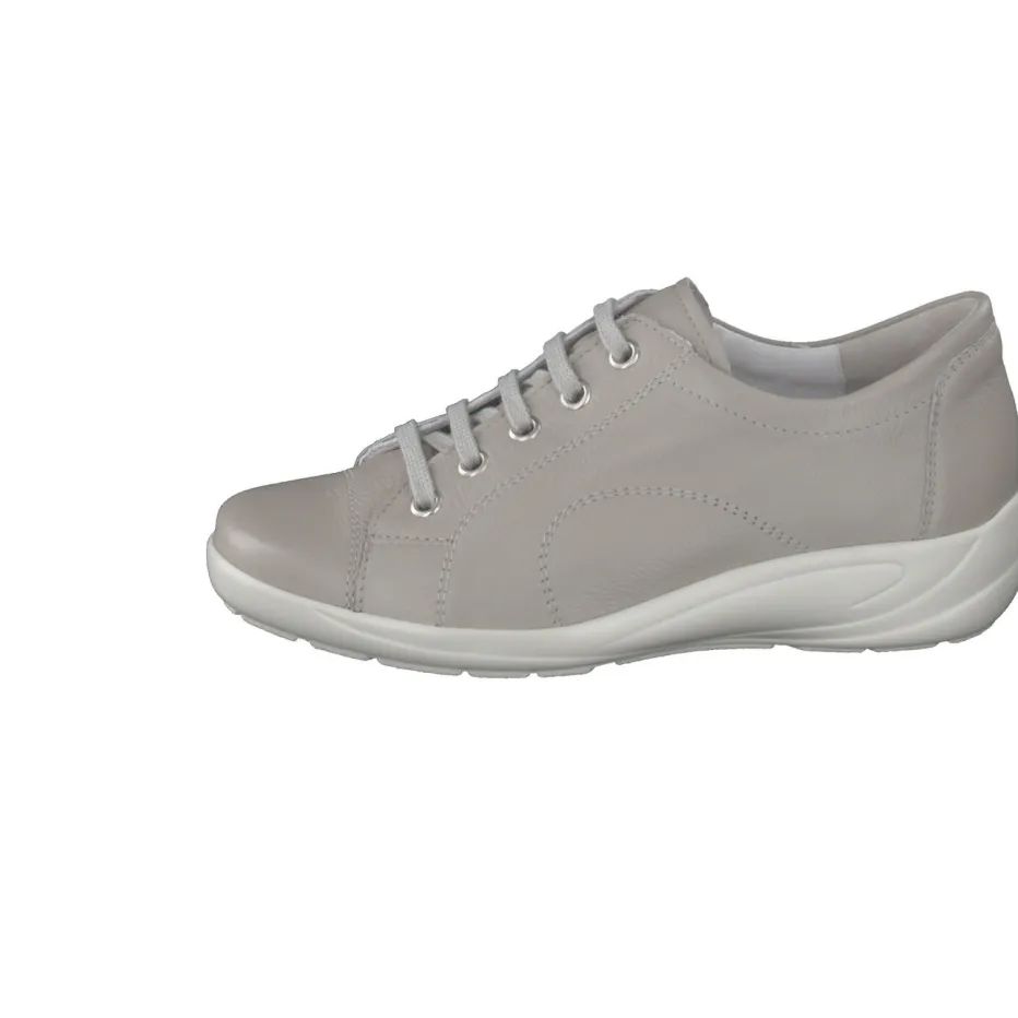 Damen Semler – Komfort-Sneaker aus Kalbleder hell