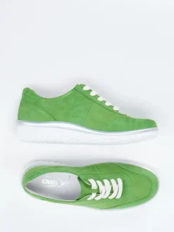 Damen Semler – Komfort-Sneaker aus Veloursleder gras