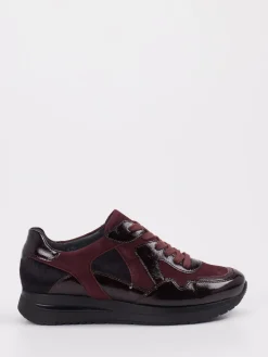 – Komfort-Sneaker aus Veloursleder Bordeaux*Semler Outlet