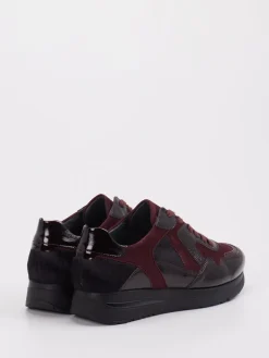 – Komfort-Sneaker aus Veloursleder Bordeaux*Semler Outlet