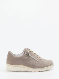 Damen Semler – Komfort-Sneaker aus Veloursleder Taupe