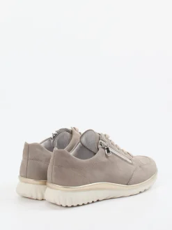 Damen Semler – Komfort-Sneaker aus Veloursleder Taupe