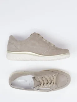 Damen Semler – Komfort-Sneaker aus Veloursleder Taupe