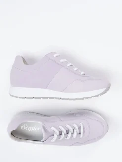 Damen Semler – Komfort-Sneaker aus Nubukleder Flieder
