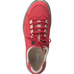 Damen Semler – Komfort-Sneaker aus Nubukleder Tomaten