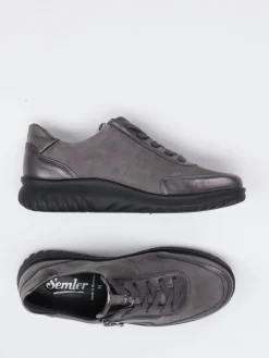 – Komfort-Sneaker aus Leder metallic*Semler Discount