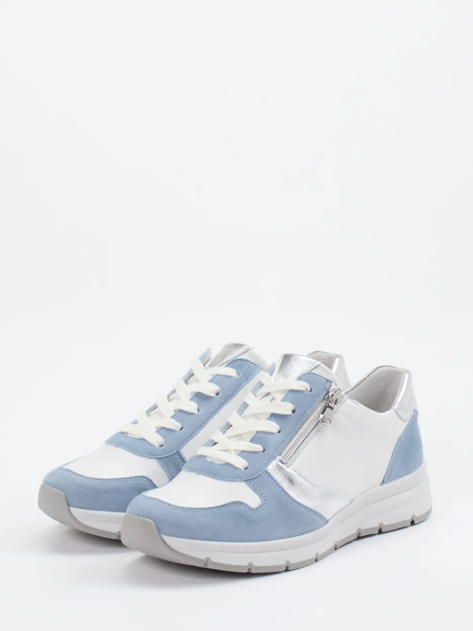 Damen Semler – Komfort-Sneaker aus Kalbleder -blau