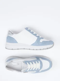 Damen Semler – Komfort-Sneaker aus Kalbleder -blau